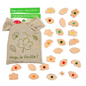 Hop, la feuille – Jeu de mémo des couleurs