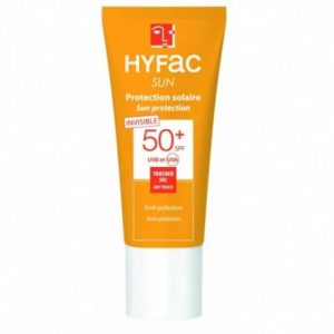 Hyfac Protection Solaire Invisible Spf50+40ml كريم حماية من الشمس غير مرئي من هيفاك بعامل حماية من الشمس 50+، 40 مل
