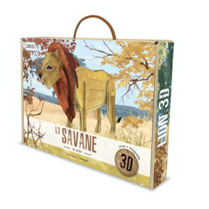 La savane. Le lion 3D – Sassi
