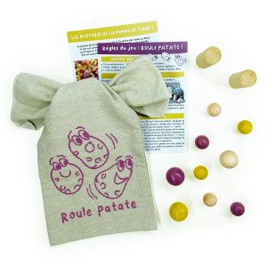 Roule patate – Jeu de billes en bois