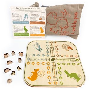A petits pas – Jeu de dada en bois revisité