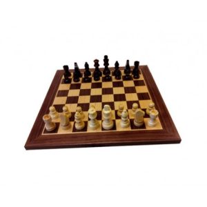 Jeu échecs plateau bois 30 cm