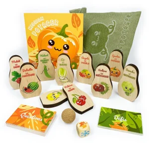 Mission Potager – Jeu de quilles en bois