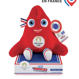 Peluche Mascotte Officielle Jeux Olympiques Paris 2024 – Fabriquée en France – 30 cm
