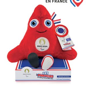 Peluche Mascotte Officielle Jeux Paralympiques Paris 2024 – Fabriquée en France – 33 cm