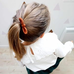 Elastique, velours camel