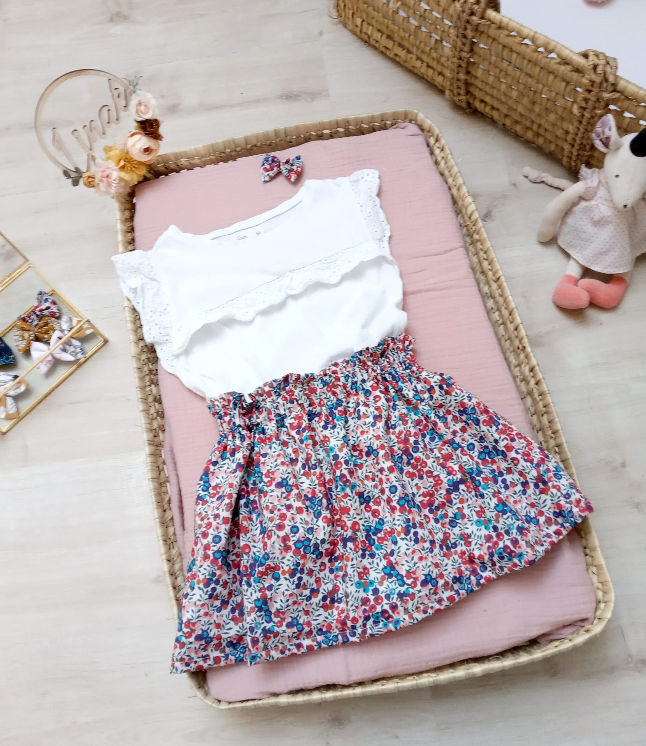 Jupette, Liberty wiltshire rouge – Image 4