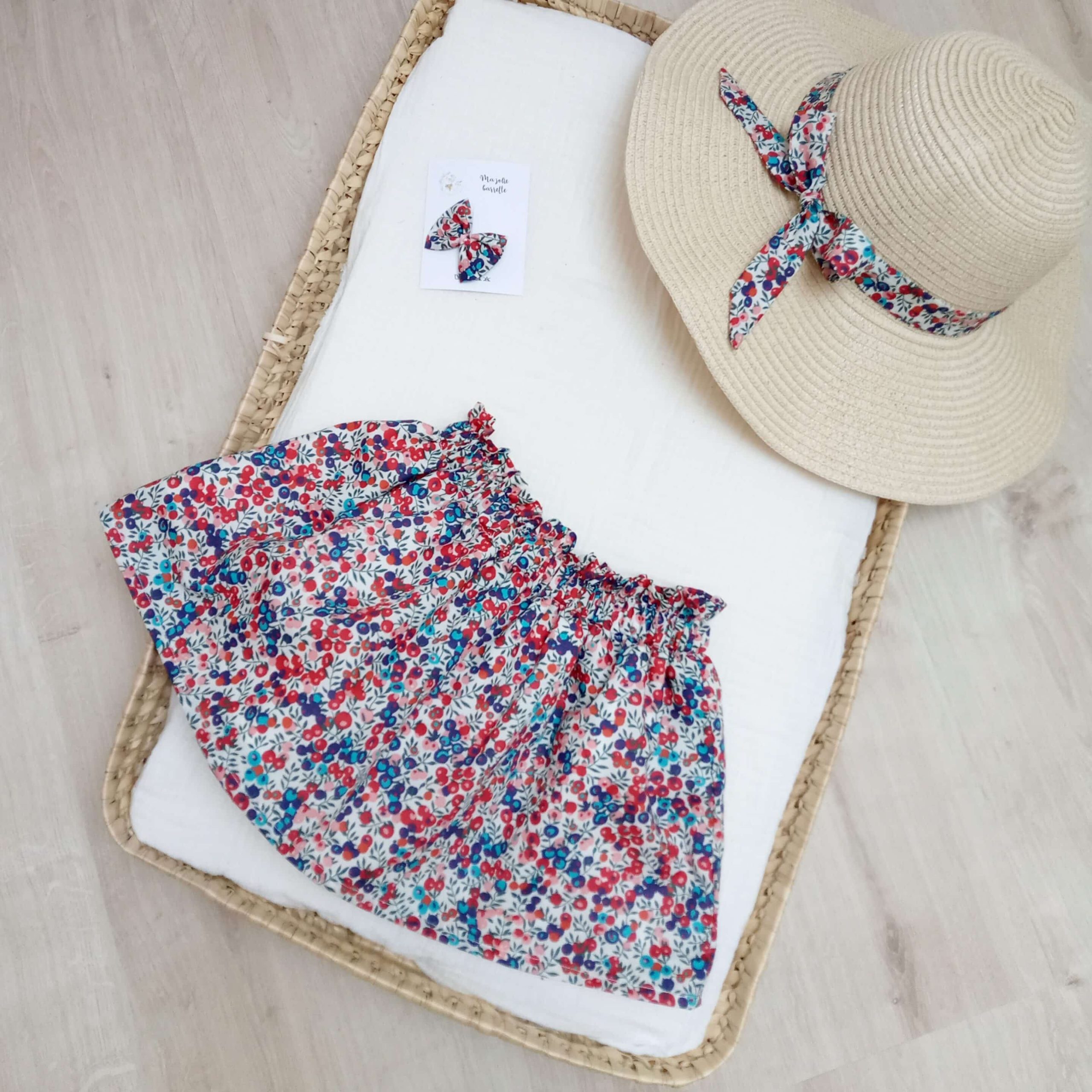 Jupette, Liberty wiltshire rouge – Image 3