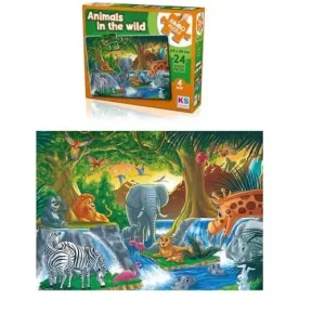 Jumbo Puzzle Animaux sauvages KSGAMES