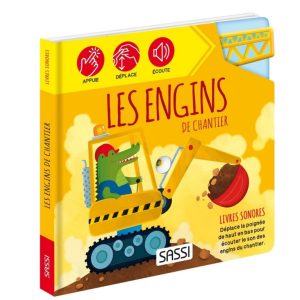 Les engins de chantier – Livre sonore – SASSI
