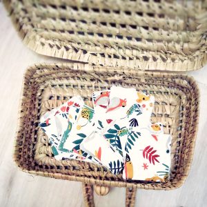 Lingettes lavables, papaya