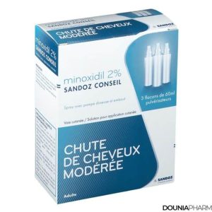 Minoxidil 2% Anti Chute Des Cheveux Sandoz