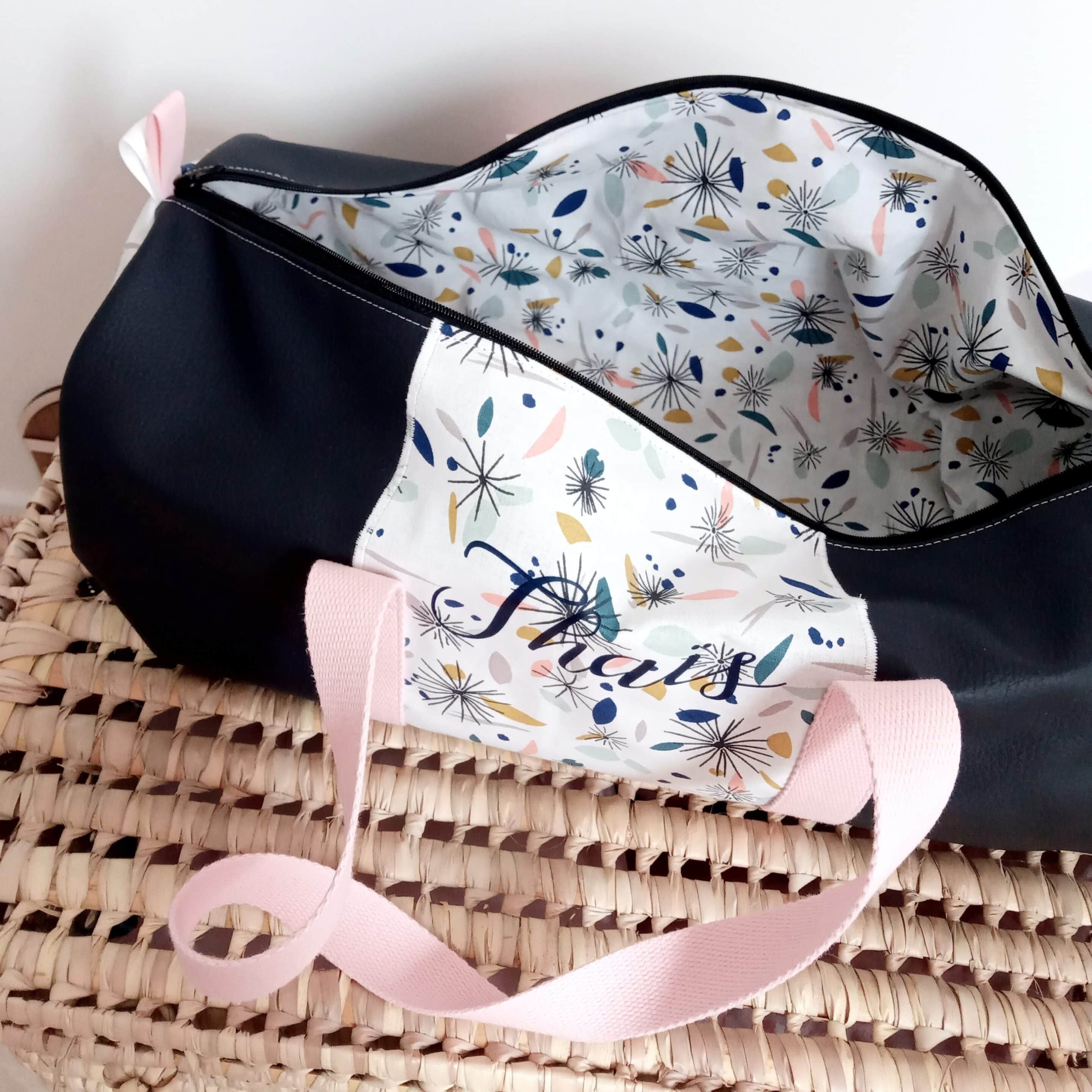 Sac polochon, simili marine et pissenlit – Image 2