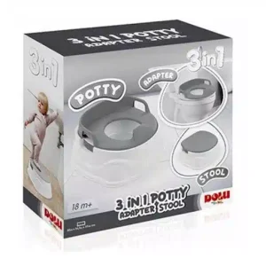 Pot toilette 3en1 gris Dolu