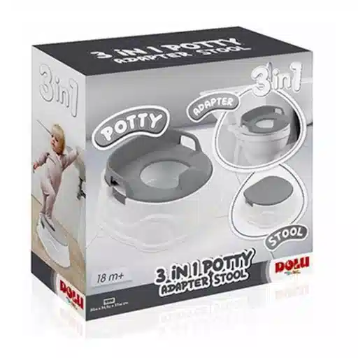 Pot toilette 3en1 gris Dolu