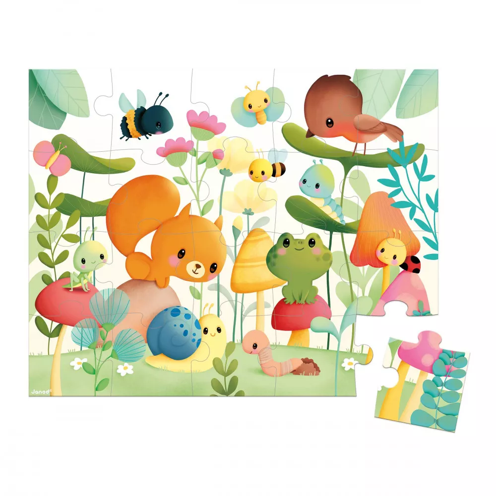 Puzzle Made in France Les Compagnons du Jardin 20 pièces – Janod 2023 – Image 4