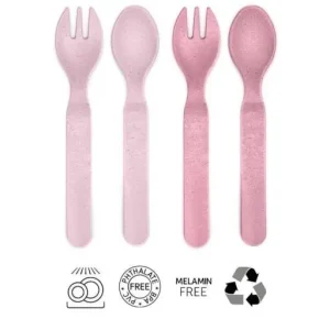 Cuillères fourchettes roses REER