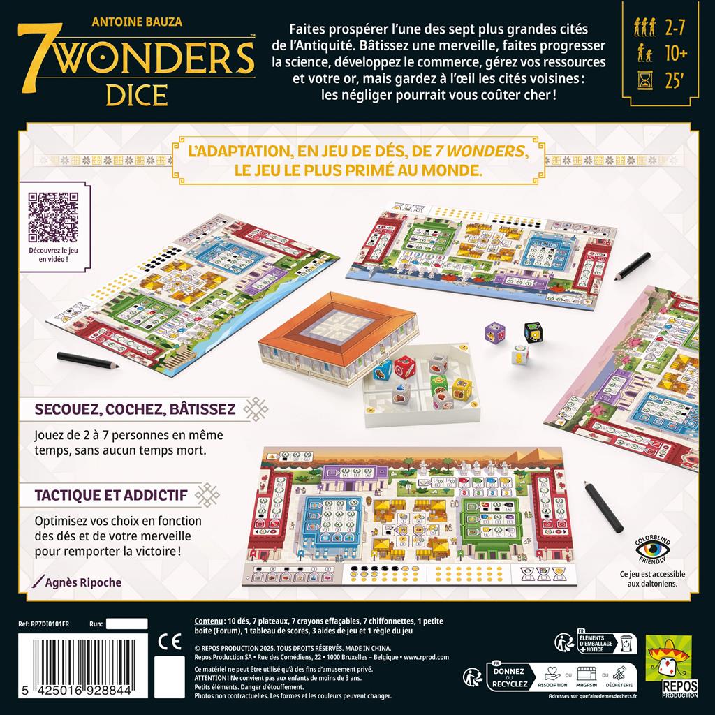 7 Wonders Dice – Repos Production – Image 3