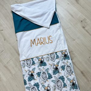 Sac de couchage, toucan tropical et uni canard et blanc