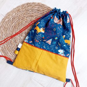 Sac pochon, grenade adventure et uni safran