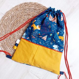 Sac pochon, grenade adventure et uni safran