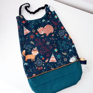 Serviette élastiquée, grenade adventure et bleu