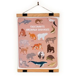 Support pour affiche en bois du Jura