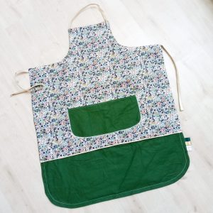 Tablier, olivier et uni olive