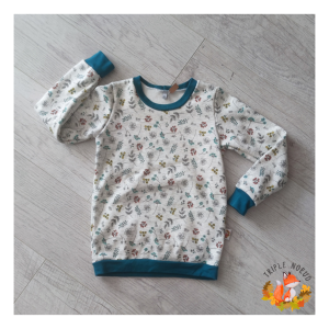 Sweat feuillages 4/5 ans